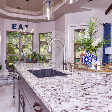 Traditional Rich Brown Kitchen