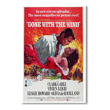 "Gone With the Wind," New Vintaged Movie Poster