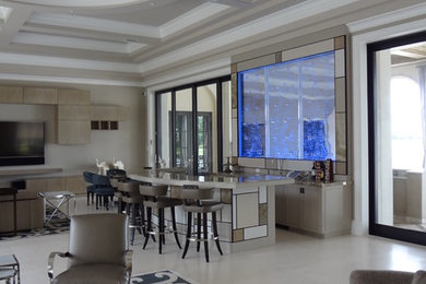 Inspiration for a contemporary living room remodel in Miami