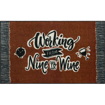 Mohawk Home Nine To Wine Red 2' X 3' 4" Kitchen Mat