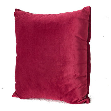 Solid Decorative Pillow, Red