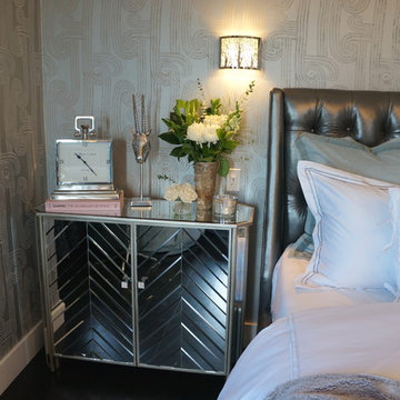 Contemporary Hollywood Glam Bedroom