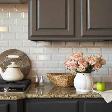 Kitchen Cabinets and Shiplap Walls in Kendall Charcoal