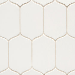 6th Avenue Cocoon Mosiac in White Matte - Tile