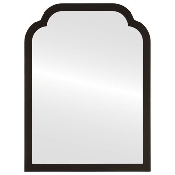 Verdon Framed Vanity Mirror, Clover Cathedral, 24.4"x32.4", Rubbed Bronze