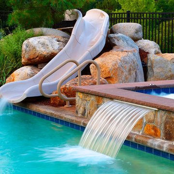 Londonderry, NH Pool, Patio & Outdoor Kitchen Design and Build
