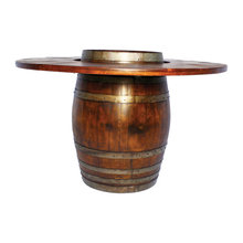 Wine barrel tables