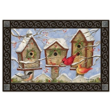 Christmas Birdhouse MatMates Doormat