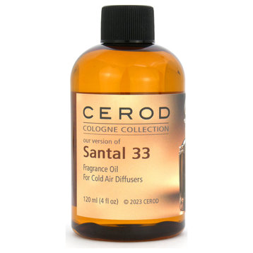 Santal 33 Fragrance Oil for Cold Air Diffusers Luxury Cologne Scents Aroma 4oz.