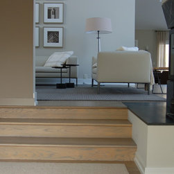White Oak stained with a water base finish. - Engineered Wood Flooring