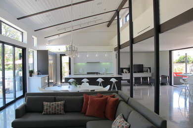 Inspiration for a modern living room remodel in Orange County