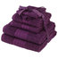Luxury Supersoft 6-Piece Hand Bath Towels Bale 100% Egyptian Cotton, Purple