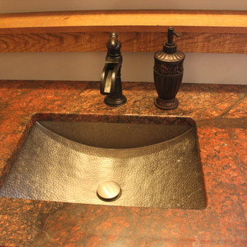 Red Dragon Granite Bathroom