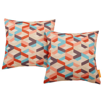 Ergode Outdoor and Indoor Decor Throw Pillow Set - Refreshing Patterns and Color
