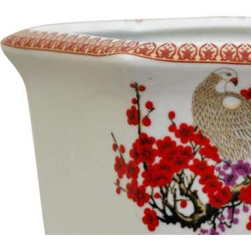 10" Cherry Blossom Porcelain Flower Pot