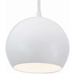 AFX - AFX Roxy - 7.87 Inch One Light Pendant, White Finish - Pendant features a round decorative solid metal diRoxy 7.87 Inch One L WhiteUL: Suitable for damp locations Energy Star Qualified: n/a ADA Certified: n/a  *Number of Lights: 1-*Wattage:60w E26 bulb(s) *Bulb Included:No *Bulb Type:E26 *Finish Type:White
