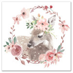 Designs Direct Creative Group - Floral Fawn 16x16 Canvas Wall Art - Instant charm, refresh your space with a unique piece of artwork that has been designed, printed, and assembled in the USA. Digitally printed on demand with custom-developed inks, this design displays vibrant colors proven not to fade over extended periods of time. The result is a stunning piece of wall art you will love.