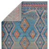 Vibe by Jaipur Living Jumelle Tribal Blue/Gold Area Rug, 7'6"x9'6"