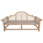 Seven Seas Teak - Teak Wood Marlborough Outdoor Patio Bench, 6 Foot - The teak Marlborough bench is one of our most popular designs for good reason. Based on the style of 20th century architect Sir Edwin Lutyens, these benches have an elegant, classical design that's symmetrical and and robust. Similar benches can be found all over the world but what makes ours stand apart is the solid teak wood construction and 304 grade stainless steel hardware.