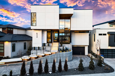 Inspiration for a contemporary exterior home remodel in Boise