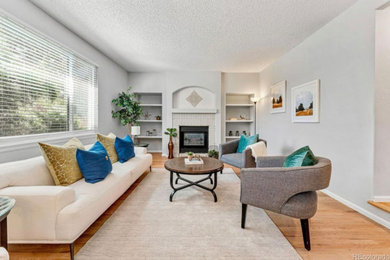 Mid-sized transitional living room photo in Other