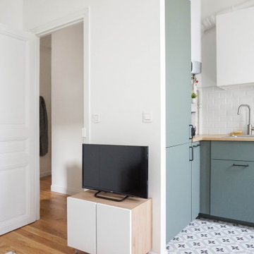 Rénovation d'un studio en location meublée à Paris