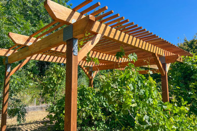 Redwood Smooth Pergola Build