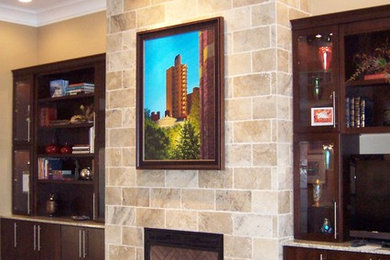 Inspiration for a contemporary living room remodel in Chicago