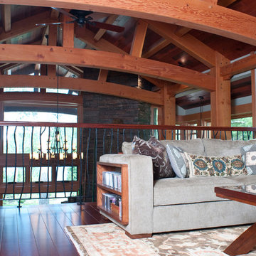 Timber Frame Lake house nestled amongst the pines of Northern Ontario