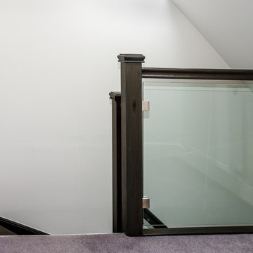 Bespoke Grey Oak Open Riser Staircase