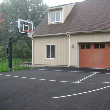David D's Pro Dunk Gold Basketball System on a 25x23 in Lexington, MA