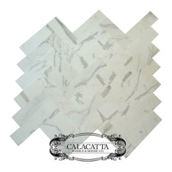 Calacatta Marble 4x12 Herringbone Honed - Products