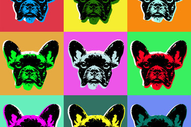 French Bulldog Pop Art print