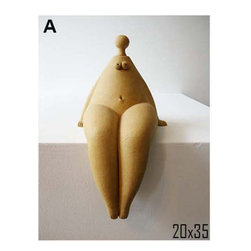 Ceramic Nude sculpture for table or fireplace - Products