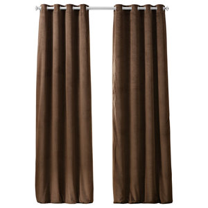 Blaze Grommet Blackout Curtain, Set of 2 - Contemporary - Curtains - by  Half Price Drapes | Houzz