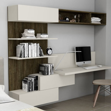 Desk Study Unit Storage Metallo Emerald Light_grey Supplied by Inspired Elements