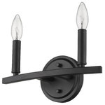 Acclaim Lighting - Acclaim Lighting IN41154BK Sawyer, 2 Light Bath Vanity, Black - You will undoubtedly be swept up by this lovely stSawyer 2 Light Bath  Matte BlackUL: Suitable for damp locations Energy Star Qualified: n/a ADA Certified: n/a  *Number of Lights: 2-*Wattage:60w E12 Candelabra Base bulb(s) *Bulb Included:No *Bulb Type:E12 Candelabra Base *Finish Type:Matte Black