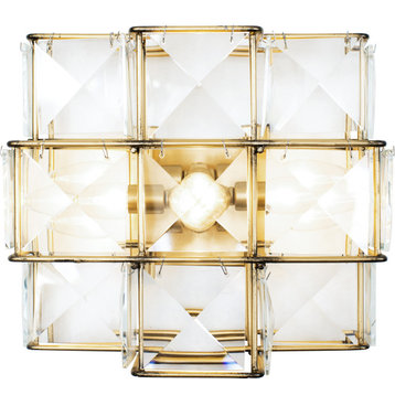 Cubic Sconce - Calypso Gold