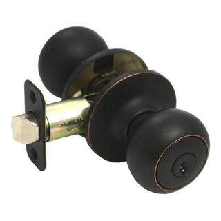 Designers Impressions Bedford Design Oil Rubbed Bronze Entry Door Knob:  33-1600 - Transitional - Doorknobs - by Door Corner