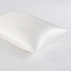 Madison Park Mulberry Silk Luxury Single Pillowcase, White, Standard