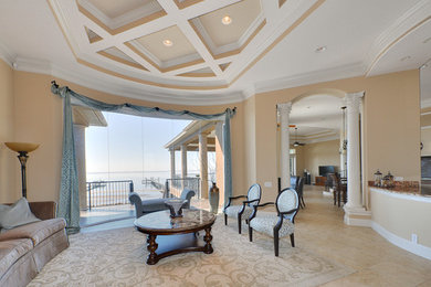 Inspiration for a mediterranean living room remodel in Miami
