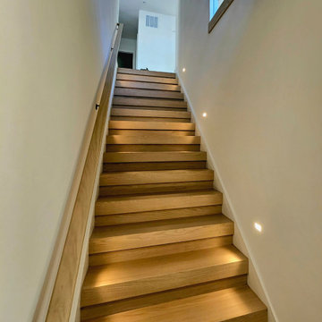 Project #111 | Open-Riser Staircase with Glass Panel Detail