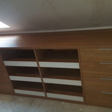 Attic walk in wardrobe
