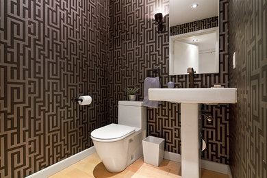 Inspiration for a contemporary bathroom remodel in San Diego