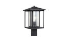 Sea Gull Lighting 1-Light Outdoor Post Lantern, Black
