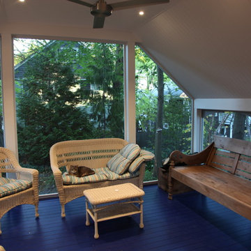 Home office and screen porch renovation