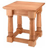 End Tables Unfinished Pine Sofa End Table Kit