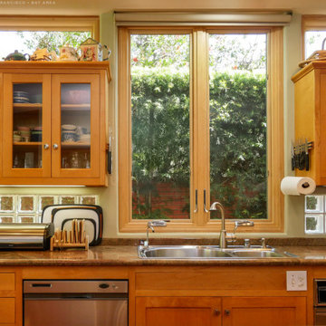 Wood Windows in Phenomenal Kitchen - Renewal by Andersen San Francisco Bay Area