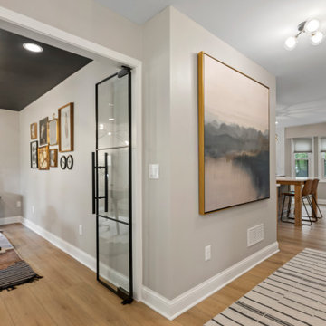 Home Office with Glass Door
