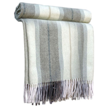 Throw Blanket Wool, Cotton, 51"x71", Leliot6